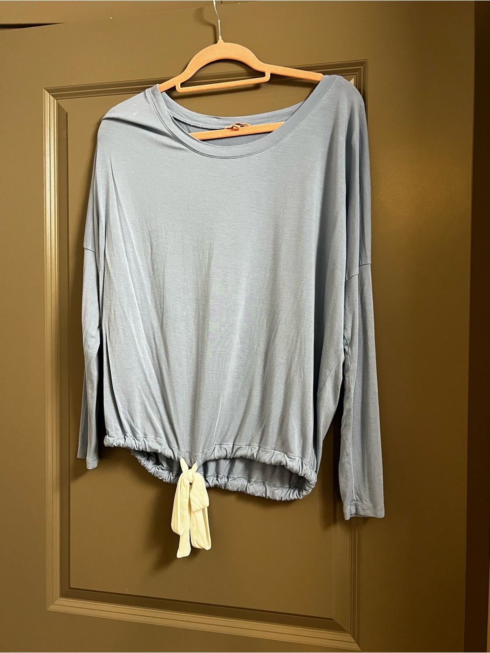 Eberjey Gisele The Slouchy Lounge Top medium Light Blue White - Picture 2 of 5